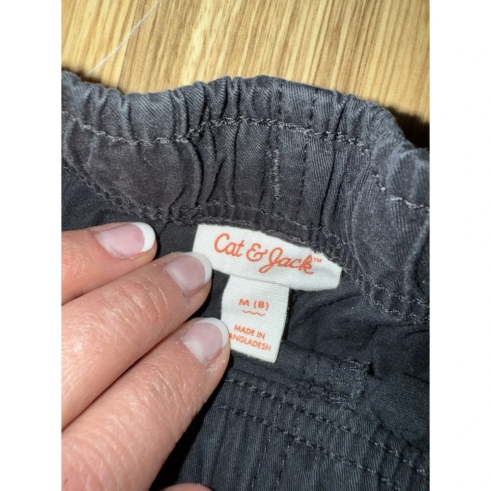 Old Navy Cat & Jack Boys Shorts‎ Sz 8 Small Lot Of 2 Jean Denim Black Khaki